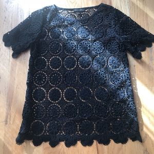 Banana Republic netted top XS